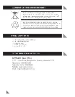 Preview for 18 page of Ozito CDL-018 Instruction Manual