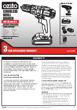 Preview for 1 page of Ozito CDL-1805 Instruction Manual