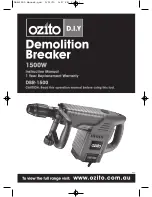 Preview for 1 page of Ozito DBR-1500 Instruction Manual