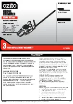 Ozito HTE-555 Instruction Manual предпросмотр