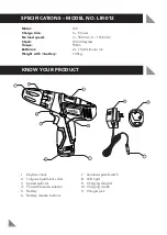 Предварительный просмотр 2 страницы Ozito LID-012 Instruction Manual