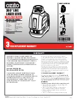 Preview for 1 page of Ozito LLT-3605 Instruction Manual