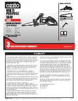 Ozito MSW-3000U Original Instructions Manual предпросмотр