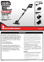 Ozito OGT-0185 Instruction Manual preview