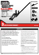 Предварительный просмотр 1 страницы Ozito OHT-0185 Instruction Manual