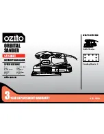 Ozito ORBITAL SANDER Instruction Manual preview