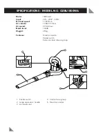 Предварительный просмотр 2 страницы Ozito OZBL1800WA Operation Manual