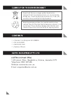 Preview for 14 page of Ozito OZCCS85WA Operation Manual