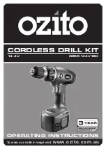 Ozito OZCD144V1BK Operating Instructions Manual preview