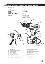 Preview for 2 page of Ozito OZCD144V1BK Operating Instructions Manual