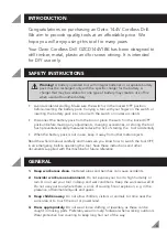 Preview for 4 page of Ozito OZCD144V1BK Operating Instructions Manual