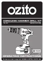 Ozito OZCD144V2A Operating Instructions Manual preview