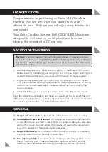 Preview for 4 page of Ozito OZCD144V2A Operating Instructions Manual