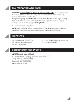 Preview for 8 page of Ozito OZCWP12A Operating Instructions Manual