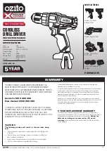 Preview for 15 page of Ozito Power X Change PX5PAK-005 Instruction Manual