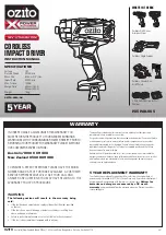 Preview for 23 page of Ozito Power X Change PX5PAK-005 Instruction Manual