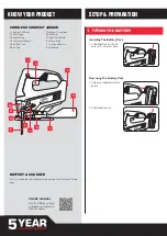 Preview for 2 page of Ozito POWER X CHANGE PXCJS-018 Instruction Manual