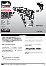 Preview for 1 page of Ozito Power X Change PXRHS-300 Instruction Manual