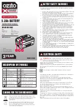 Предварительный просмотр 1 страницы Ozito POWER XCHANGE PXBP-520 Instruction Manual