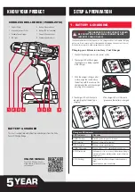 Preview for 2 page of Ozito Power Xchange PXDDGK-600U Original Instructions Manual