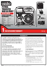 Preview for 1 page of Ozito PTP-165 Instruction Manual