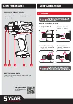 Preview for 8 page of Ozito PXC PXBDS-180 Instruction Manual