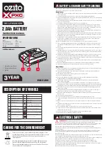 Ozito PXC PXBP-200 Instruction Manual preview