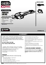 Preview for 1 page of Ozito PXC PXPRU-018 Instruction Manual