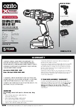 Preview for 1 page of Ozito PXDDK-215B Instruction Manual