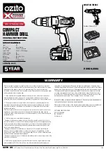 Ozito PXHDK-200U Original Instructions Manual preview