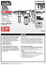 Preview for 1 page of Ozito RHD-1550 Instruction Manual