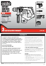 Предварительный просмотр 1 страницы Ozito RHD-900 Instruction Manual