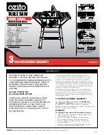 Ozito TSF-1211 Instruction Manual preview