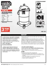 Ozito VWD-1220S Instruction Manual preview