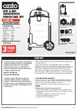 Ozito VWD-1235PTO Instruction Manual preview