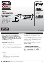 Ozito XPXC PXMFTS-018 Instruction Manual preview