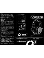 Preview for 1 page of Ozone Gaming Rage Z50 Quick Manual