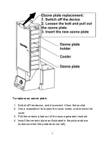 Preview for 10 page of ozone generators BLUE 7000 User Manual