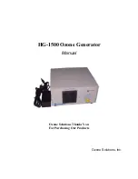 Предварительный просмотр 1 страницы Ozone Solutions HG-1500 Manual