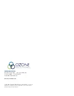 Предварительный просмотр 16 страницы Ozone Solutions SINKZONE Installation & Operation Manual