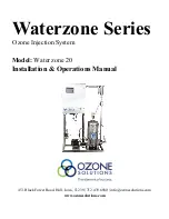 Предварительный просмотр 1 страницы Ozone Solutions Waterzone 20 Installation & Operation Manual