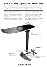 Ozone Apex V1 Quick Setup Manual предпросмотр