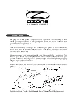 Preview for 3 page of Ozone OCTANE Pilot'S Manual