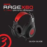 Ozone Rage X60 Quick Manual preview