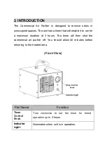 Предварительный просмотр 5 страницы ozonegenerator HE-150R User Manual