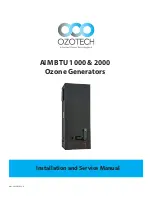 Предварительный просмотр 1 страницы Ozotech AIM BTU 1000 Installation And Service Manual