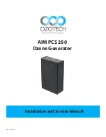 Preview for 1 page of Ozotech AIM PCS 200 Installation And Service Manual