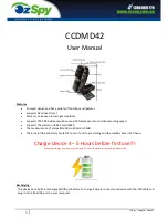 OzSpy CCDMD42 User Manual preview