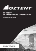 OZTENT ORX05ACLRA Owner'S Manual preview