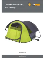 OZtrail Blitz 3 Pop Up Owner'S Manual preview